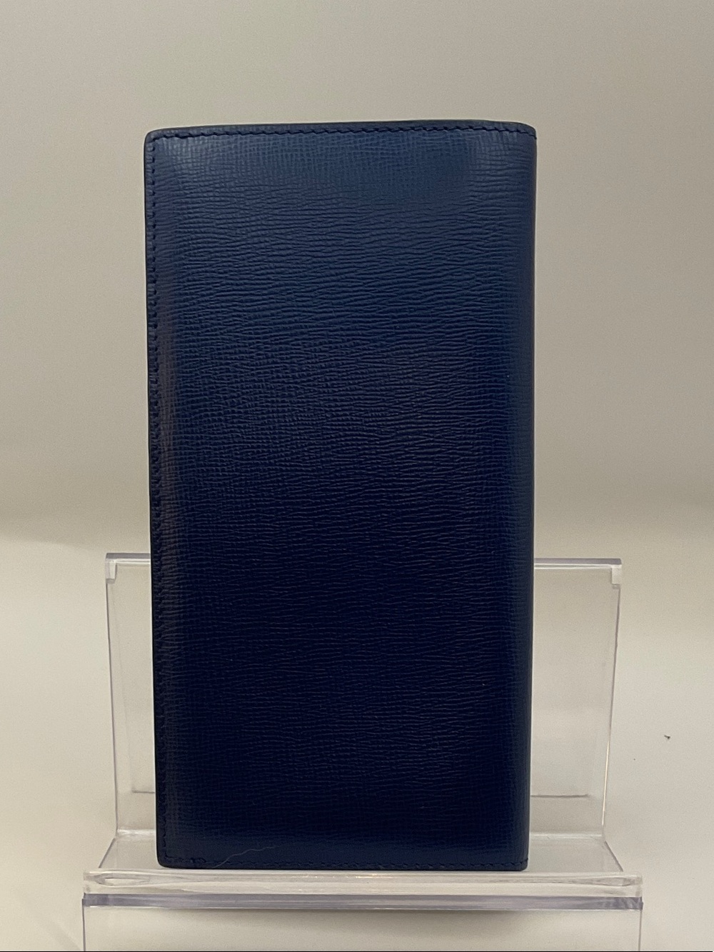 Burberry Navy Blue Leather wallet NWOTS - Picture 3 of 13